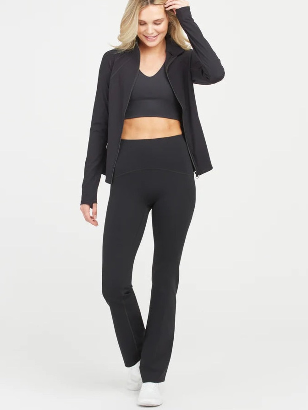SPANXshape® Booty Boost® Flare Pants | Black | Medium Tall